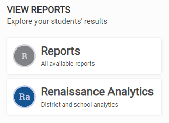 the Reports area