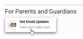 select Get Email Updates