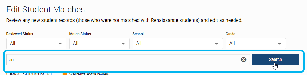 an example of a search